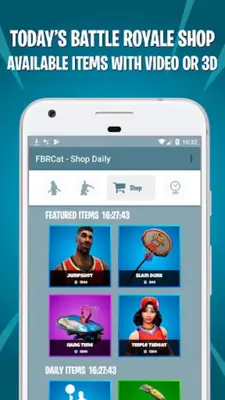 Skins, Emotes & Shop – FBRCat android App screenshot 2